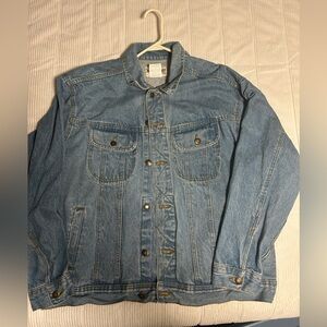 Vintage Wrangler Rugged Wear Denim Trucker Jacket Men’s XL 90s USA Style